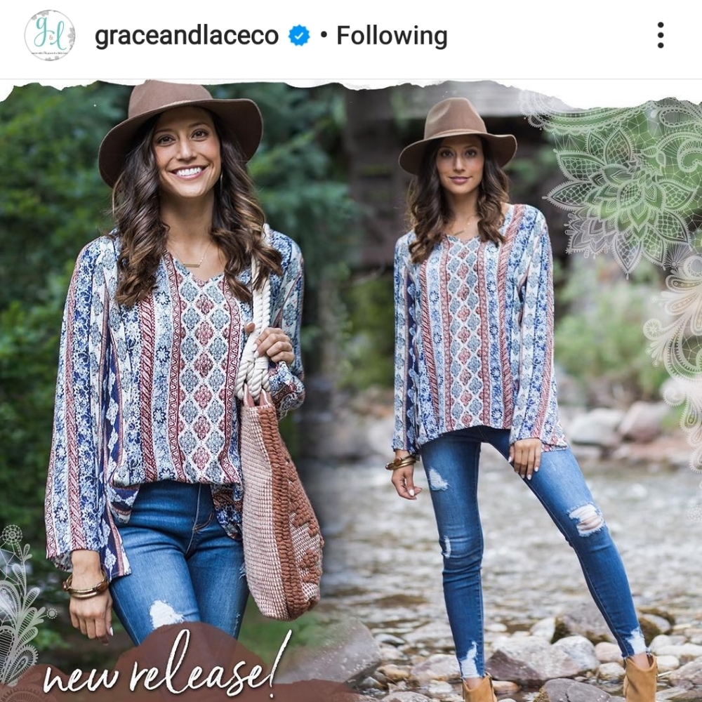 Grace & Lace Sahara Blouse